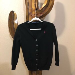 Black Ralph Lauren Boyfriend Fit Cardigan